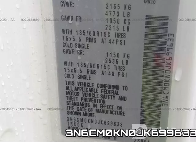 3N6CM0KN0JK699633 фото 10