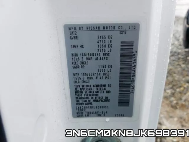 3N6CM0KN8JK698391 фото 2