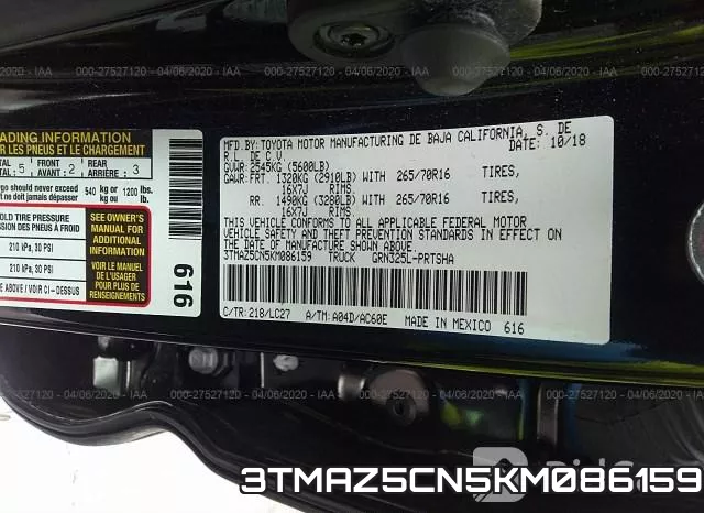 3TMAZ5CN5KM086159 фото 10