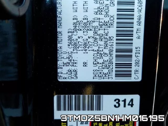 3TMDZ5BN1HM016195 фото 2