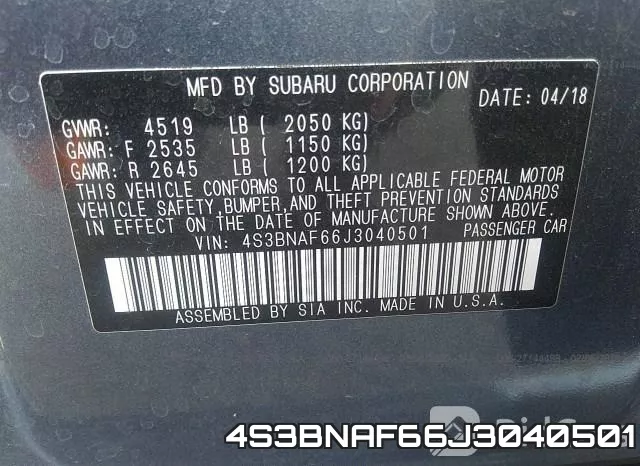 4S3BNAF66J3040501 фото 10