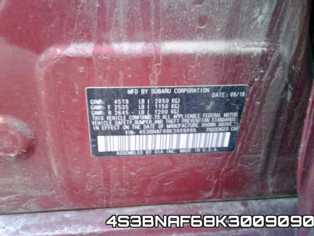4S3BNAF68K3009090 фото 2