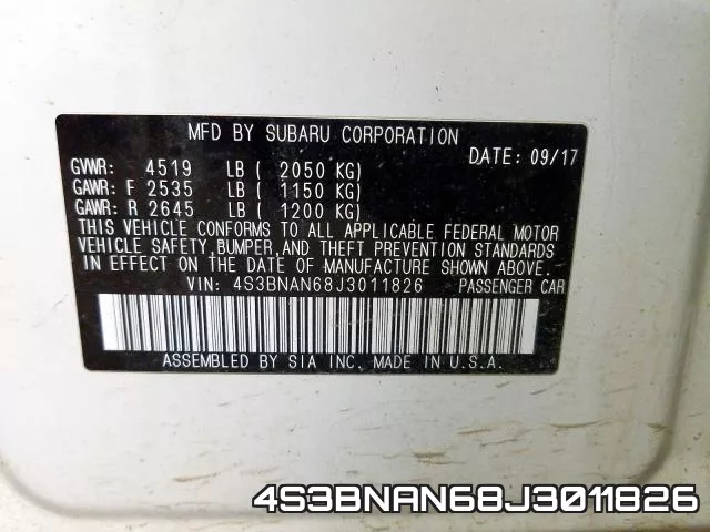 4S3BNAN68J3011826 фото 2