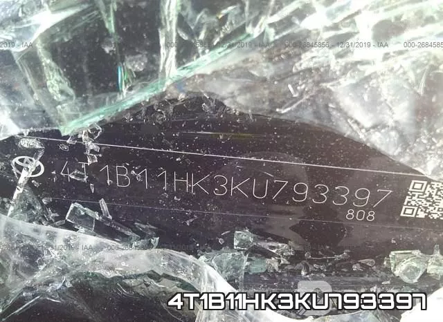 4T1B11HK3KU793397 фото 10