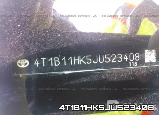 4T1B11HK5JU523408 фото 10