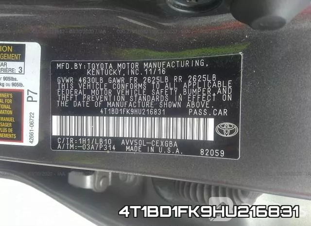 4T1BD1FK9HU216831 фото 10