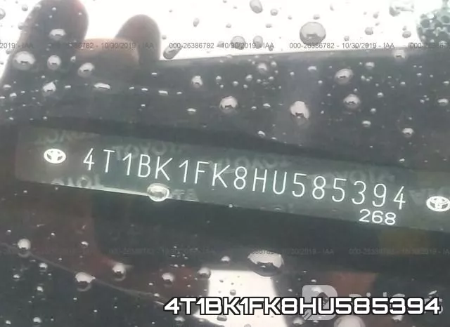 4T1BK1FK8HU585394 фото 10