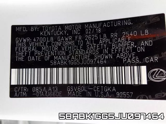 58ABK1GG5JU097464 фото 2
