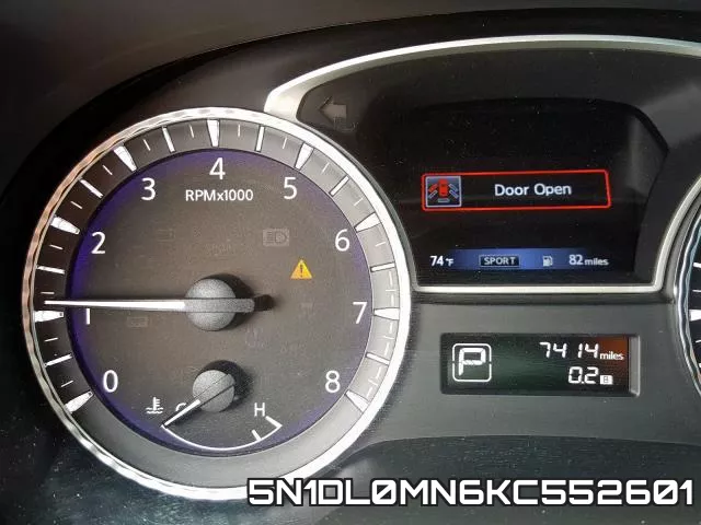 5N1DL0MN6KC552601 фото 9