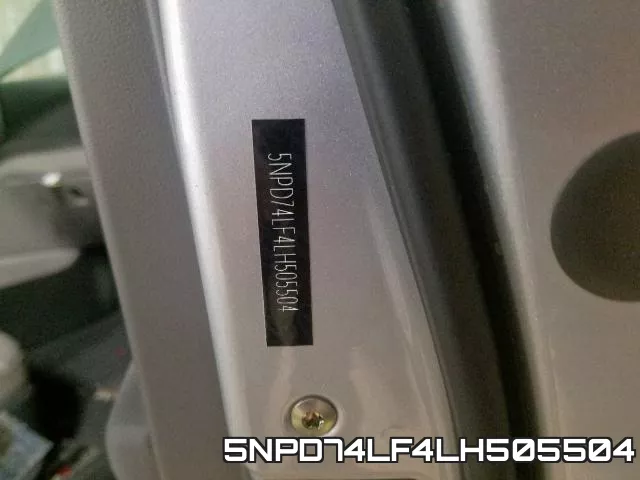 5NPD74LF4LH505504 фото 2