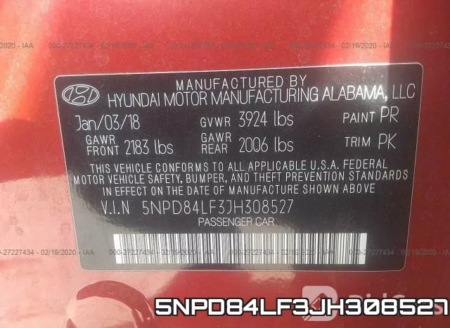 5NPD84LF3JH308527 фото 10
