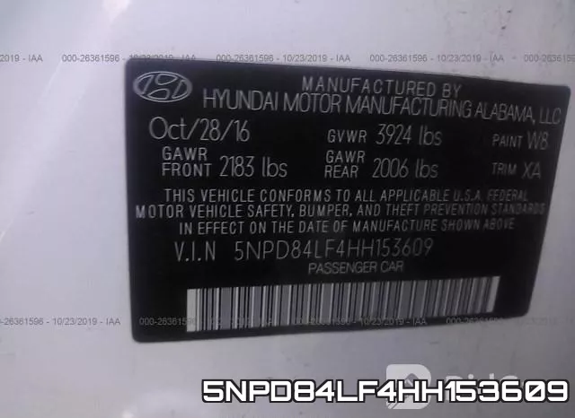 5NPD84LF4HH153609 фото 10