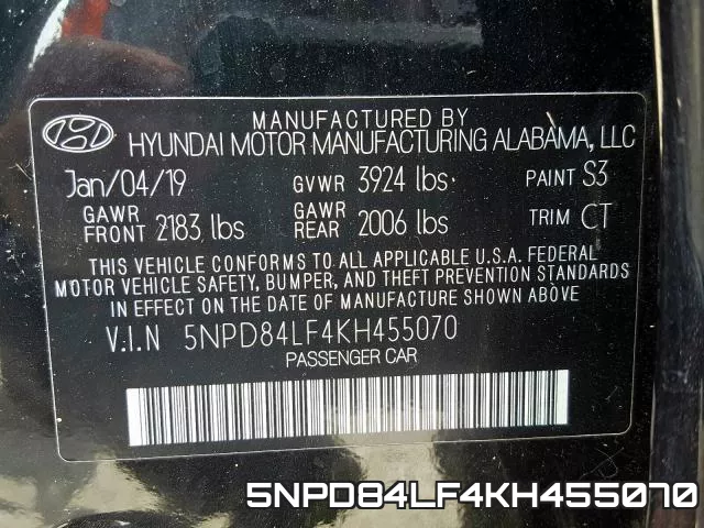 5NPD84LF4KH455070 фото 2