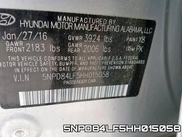 5NPD84LF5HH015058 фото 2