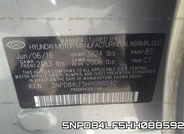 5NPD84LF5HH088592 фото 10