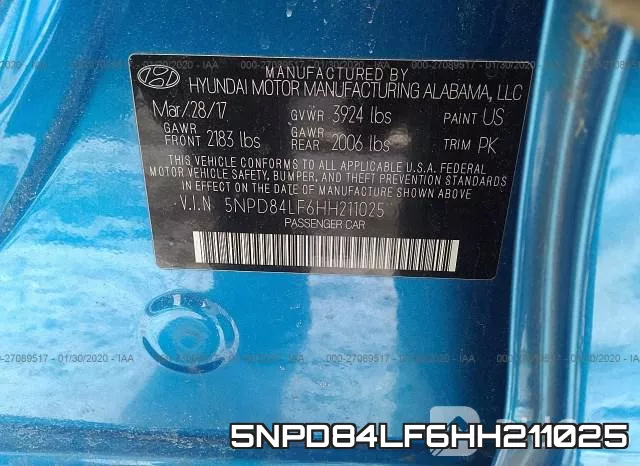 5NPD84LF6HH211025 фото 10