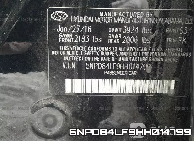 5NPD84LF9HH014799 фото 10