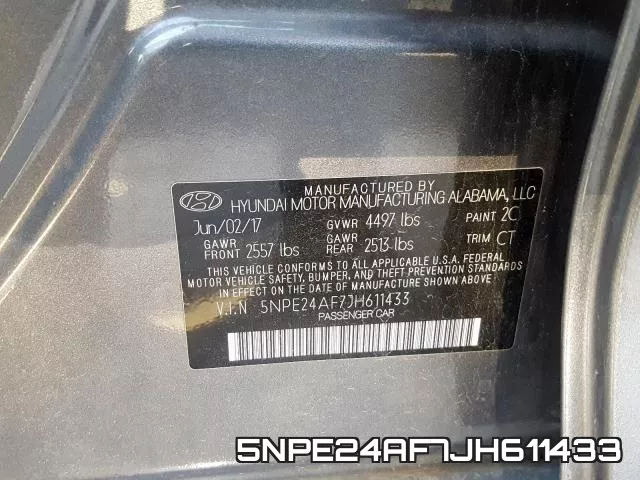 5NPE24AF7JH611433 фото 2