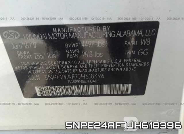 5NPE24AF7JH618396 фото 10