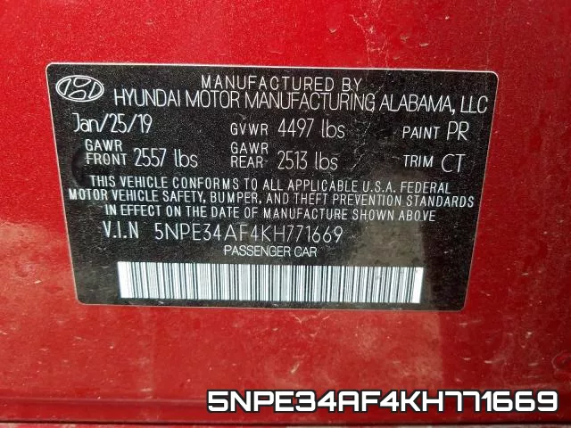5NPE34AF4KH771669 фото 2
