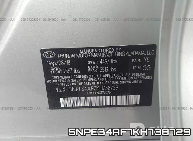 5NPE34AF7KH738729 фото 10