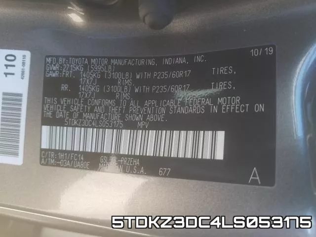 5TDKZ3DC4LS053175 фото 2