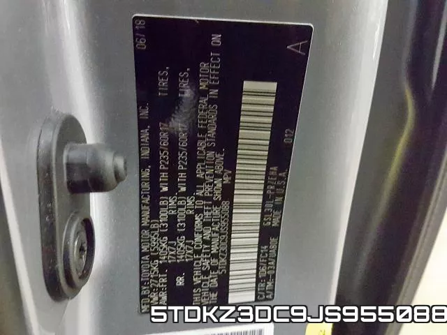 5TDKZ3DC9JS955088 фото 2