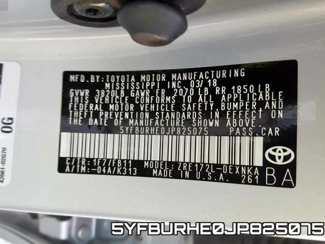 5YFBURHE0JP825075 фото 2