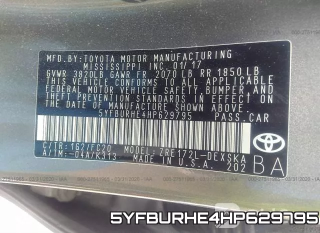 5YFBURHE4HP629795 фото 10