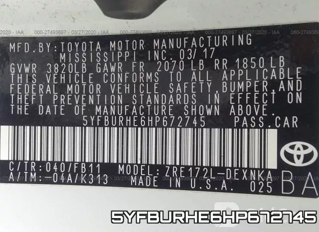 5YFBURHE6HP672745 фото 10