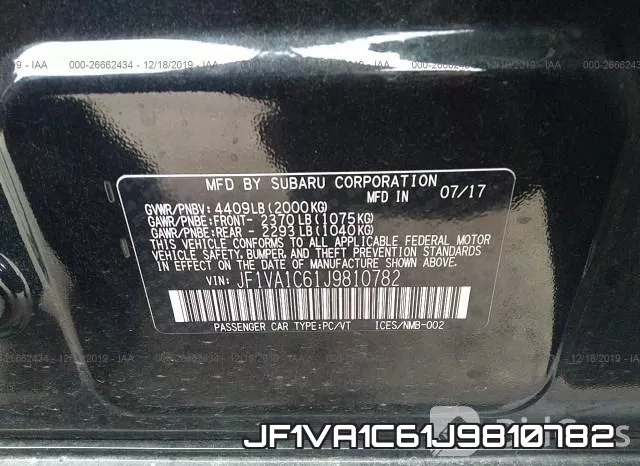 JF1VA1C61J9810782 фото 10