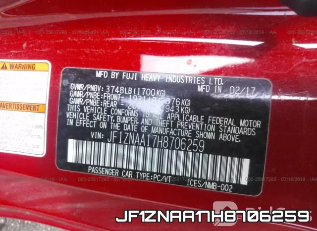 JF1ZNAA17H8706259 фото 10