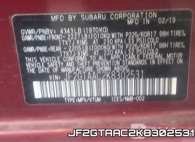 JF2GTAAC2K8302531 фото 10