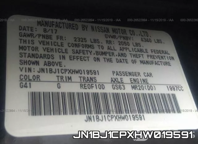 JN1BJ1CPXHW019591 фото 10