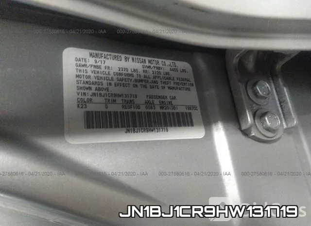 JN1BJ1CR9HW131719 фото 10
