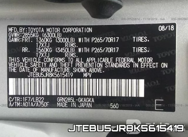 JTEBU5JR8K5615419 фото 10