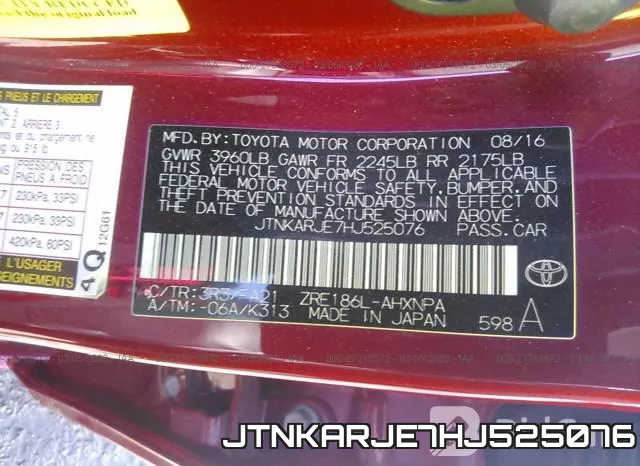 JTNKARJE7HJ525076 фото 10
