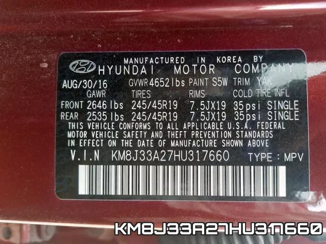 KM8J33A27HU317660 фото 2