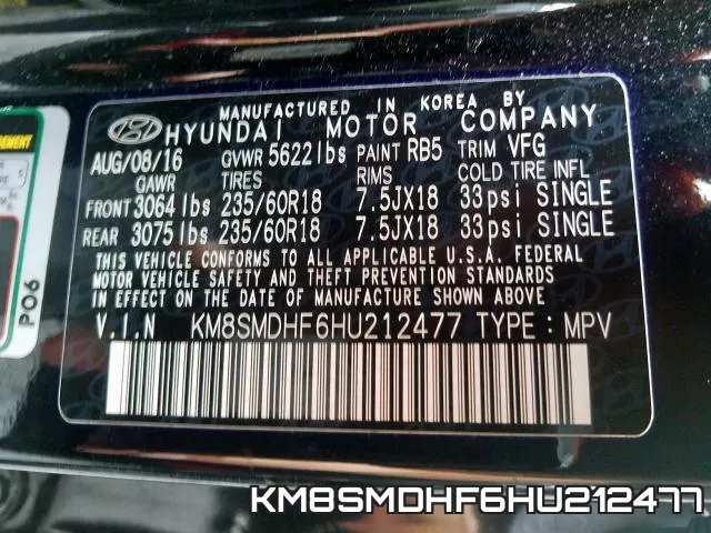 KM8SMDHF6HU212477 фото 2
