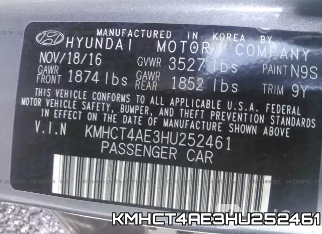 KMHCT4AE3HU252461 фото 10