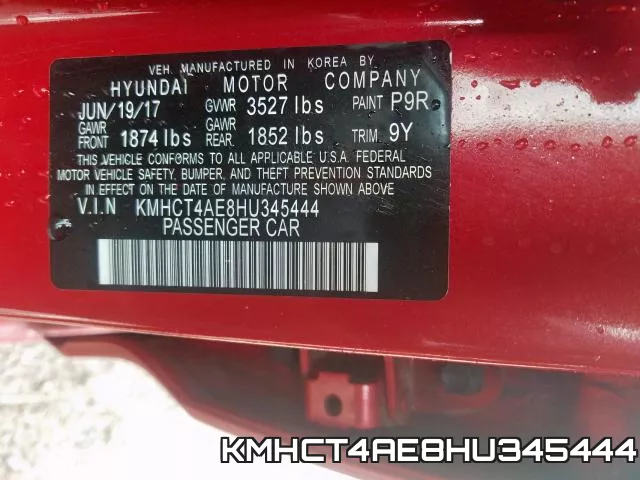 KMHCT4AE8HU345444 фото 2