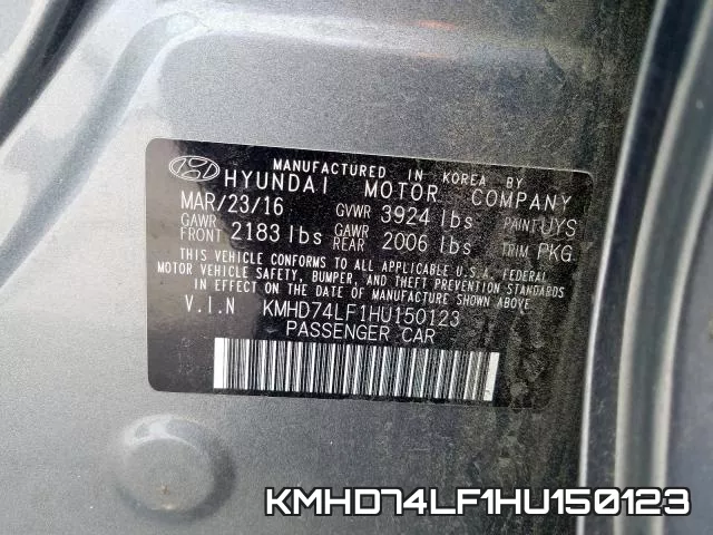 KMHD74LF1HU150123 фото 2