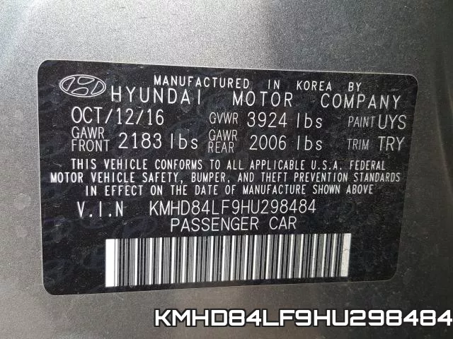 KMHD84LF9HU298484 фото 2