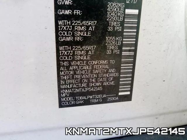 KNMAT2MTXJP542145 фото 2