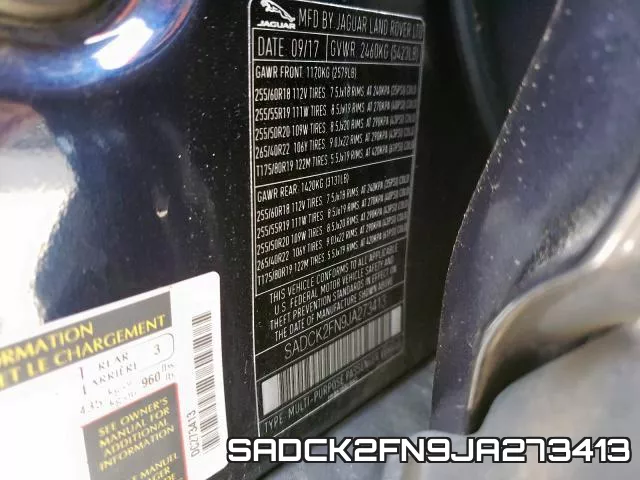SADCK2FN9JA273413 фото 2