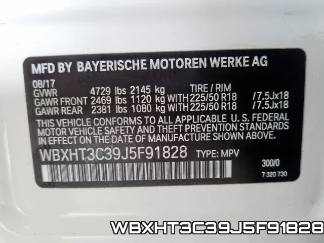 WBXHT3C39J5F91828 фото 2