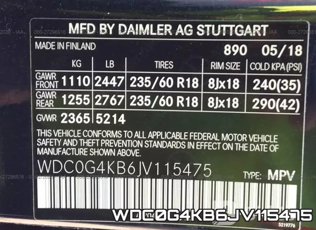 WDC0G4KB6JV115475 фото 10