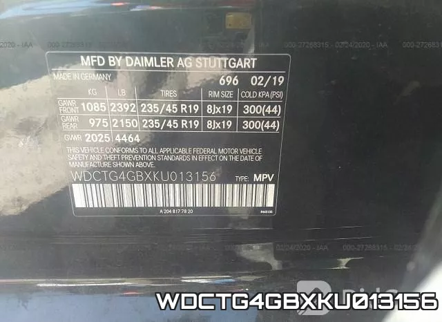 WDCTG4GBXKU013156 фото 10