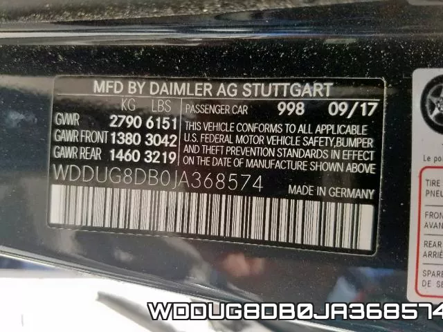 WDDUG8DB0JA368574 фото 2