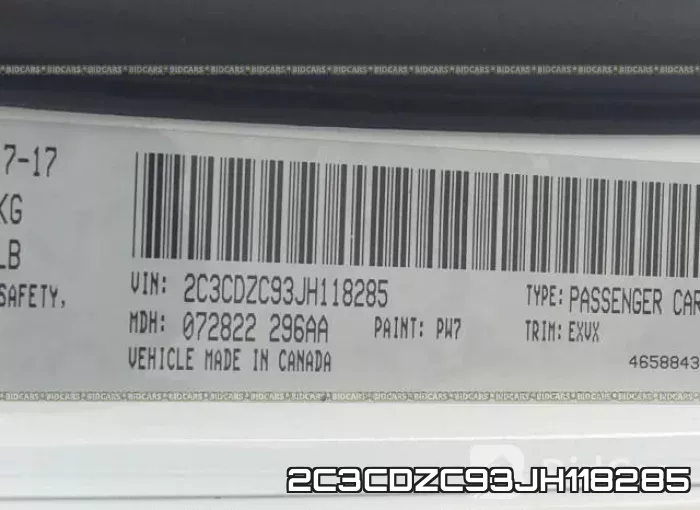 2C3CDZC93JH118285 фото 10